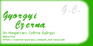 gyorgyi czerna business card